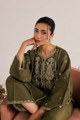 Muskaan-✦-Premium Unstitched Dhanak Embroidered 2pc Suit