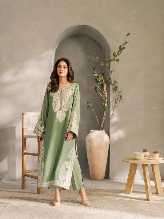 Mahveen – Unstiched Elegant Embroidered Dress