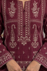 Mahnoor-✦-Premium Unstitched Dhanak Embroidered 2pc Suit