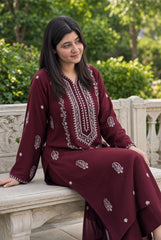 Afsheen-✦-Premium Unstitched Dhanak Embroidered 2pc Suit