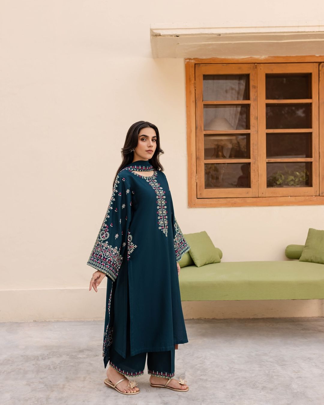 Aahat-Unstiched Embroidered 2PC Lawn
