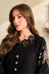 Kyra-✦-Premium Unstitched Dhanak Embroidered 2pc Suit
