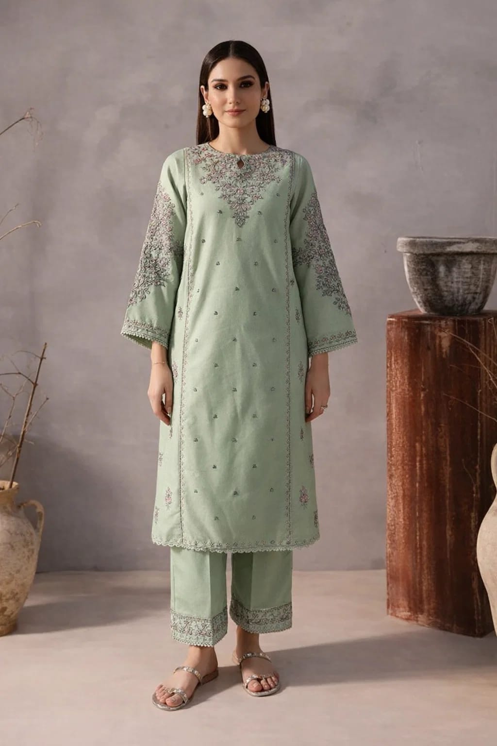 Abeeha - Unstiched Embroidered 2PC Lawn