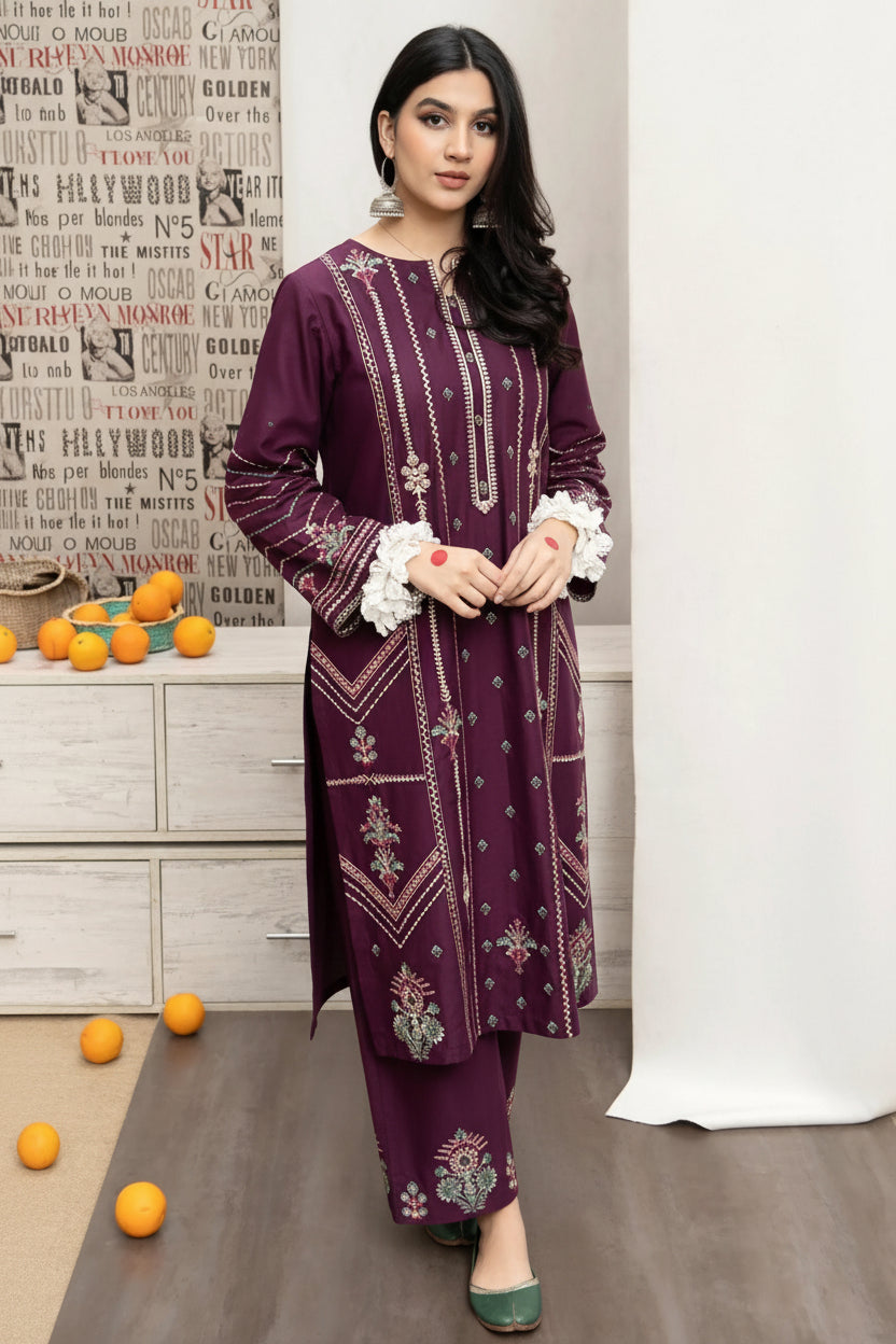 Zeyora - Unstiched Embroidered 2PC Lawn