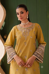 Zarif-✦-Premium Unstitched Dhanak Embroidered 2pc Suit