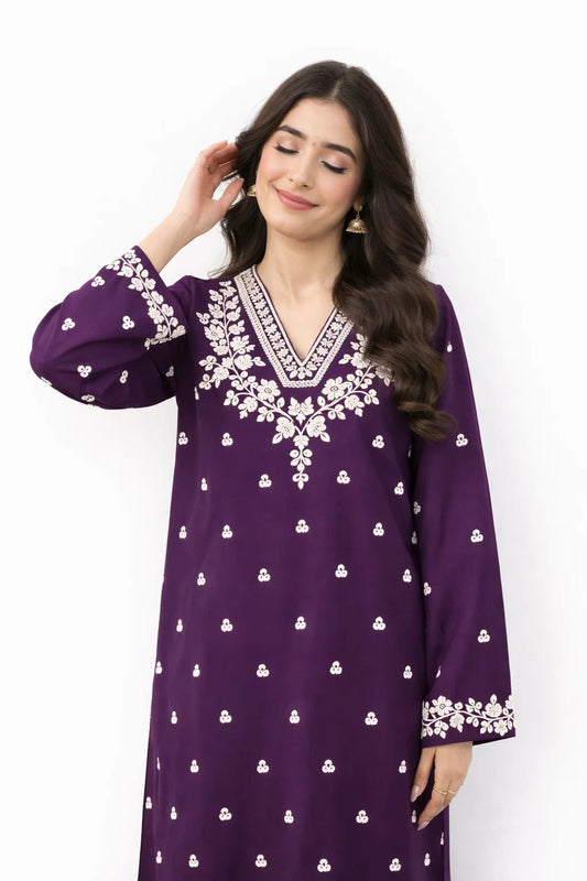 Muntaha - Unstiched Embroidered 2PC Lawn
