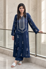 Afsheen-✦-Premium Unstitched Dhanak Embroidered 2pc Suit