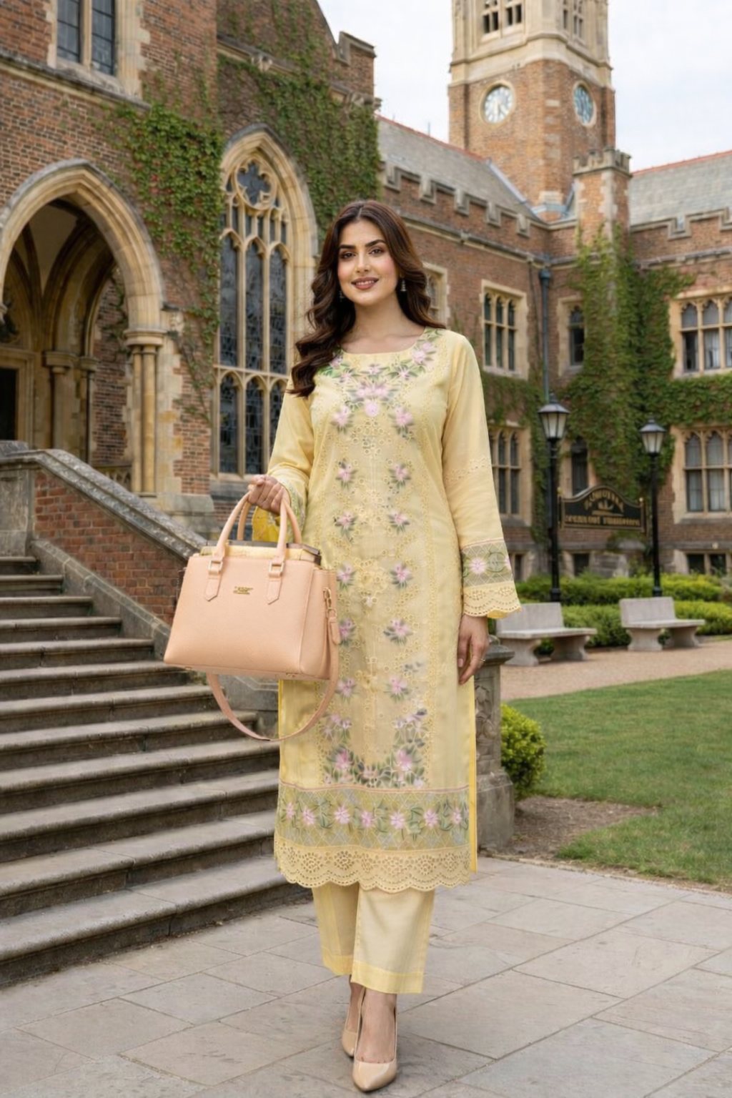 Elara – Unstiched Signature Lawn Dress