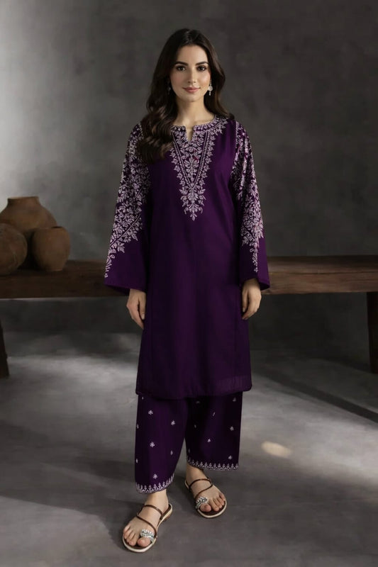 Chanchal - Unstiched Embroidered 2PC Lawn