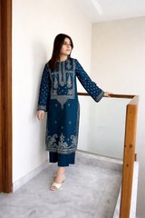 Mahnoor - Unstiched Embroidered 2PC Lawn