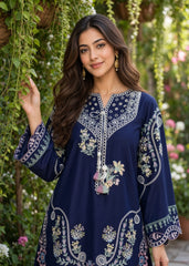 Laraib-✦-Premium Unstitched Dhanak Embroidered 2pc Suit