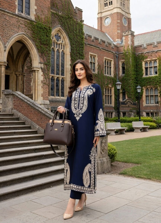 Mahveen – Unstiched Elegant Embroidered Dress