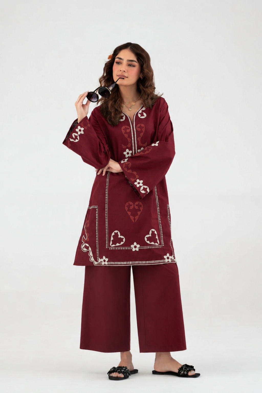 Kayseria-Unstiched Embroidered 2PC Lawn