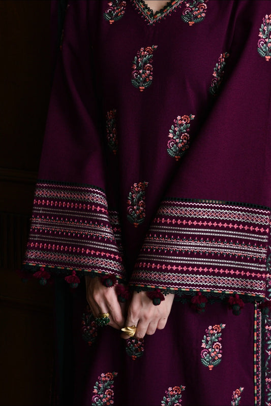 Koyal-Unstiched Lawn 3pc Embroidered