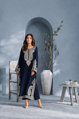 Mahveen-✦-Premium Unstitched Dhanak Embroidered 2pc Suit