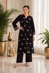 Ethnic-✦-Premium Unstitched Dhanak Embroidered 2pc Suit