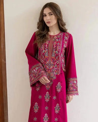 Zareen-✦-Premium Unstitched Dhanak Embroidered 2pc Suit